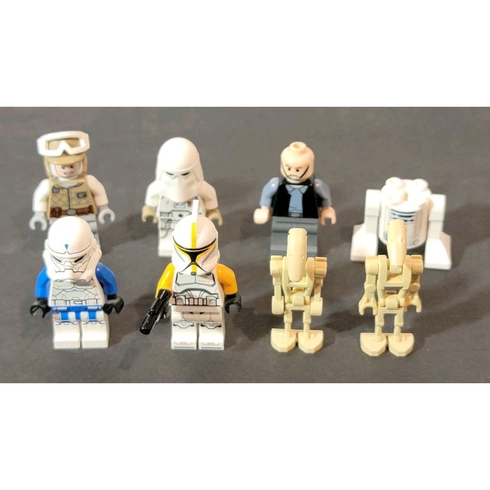 Star Wars Minifigure Lot (8) SW0503, SW1146, SW1179, SW1143 SW0187, SF Commander